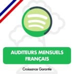 Acheter des Auditeurs Mensuels Spotify français